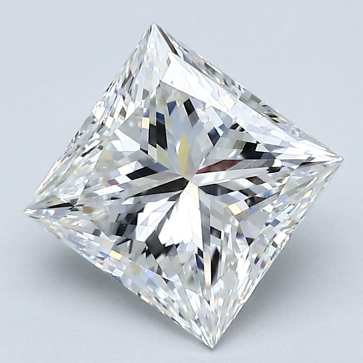 2.22ct Natural White Diamond Princess Cut, F Color, VS2 Clarity, GIA Certified