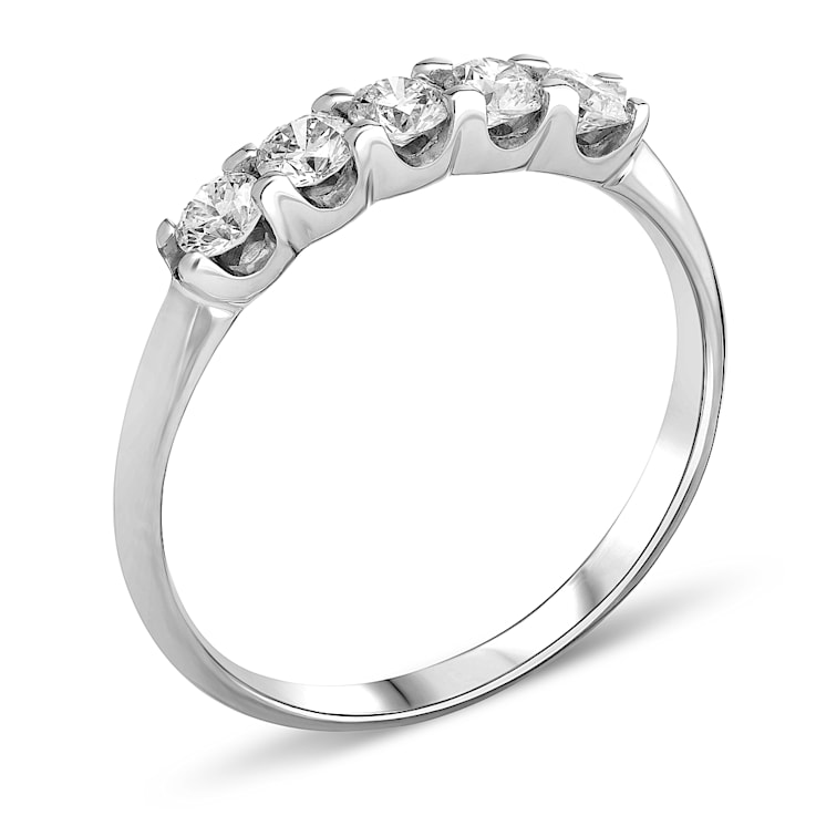 0.50ctw Diamond Wedding Band Ring in 14k White Gold