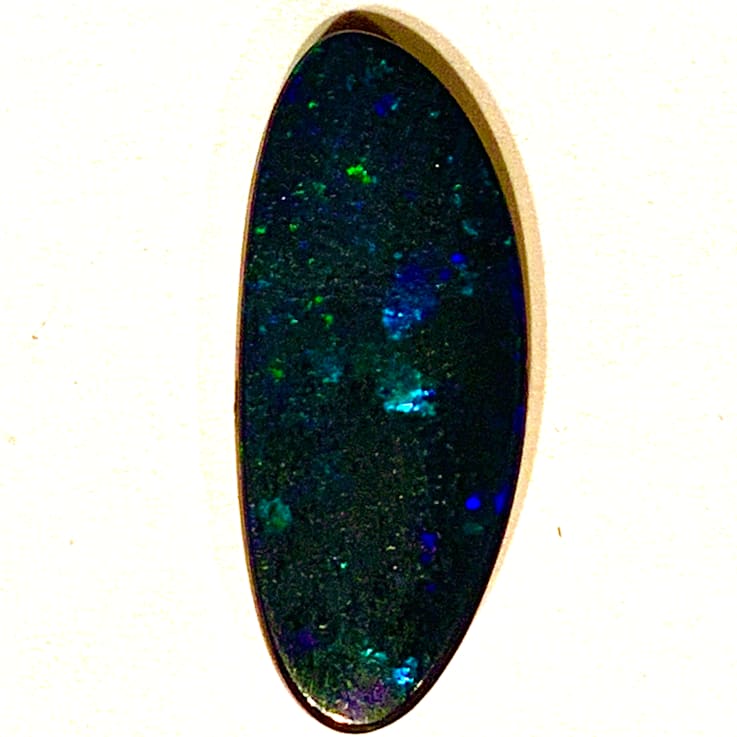 Opal on Ironstone 10.4x8.6mm Free-Form Doublet 3.22ct
