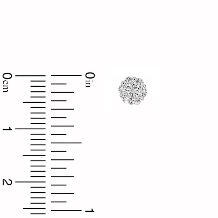 0.30cttw Diamonds Cluster Earring in 14k Gold