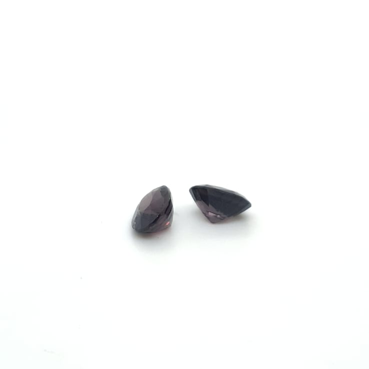 Grey-Purple Spinel 9x7mm Oval Matched Pair 3.90ctw