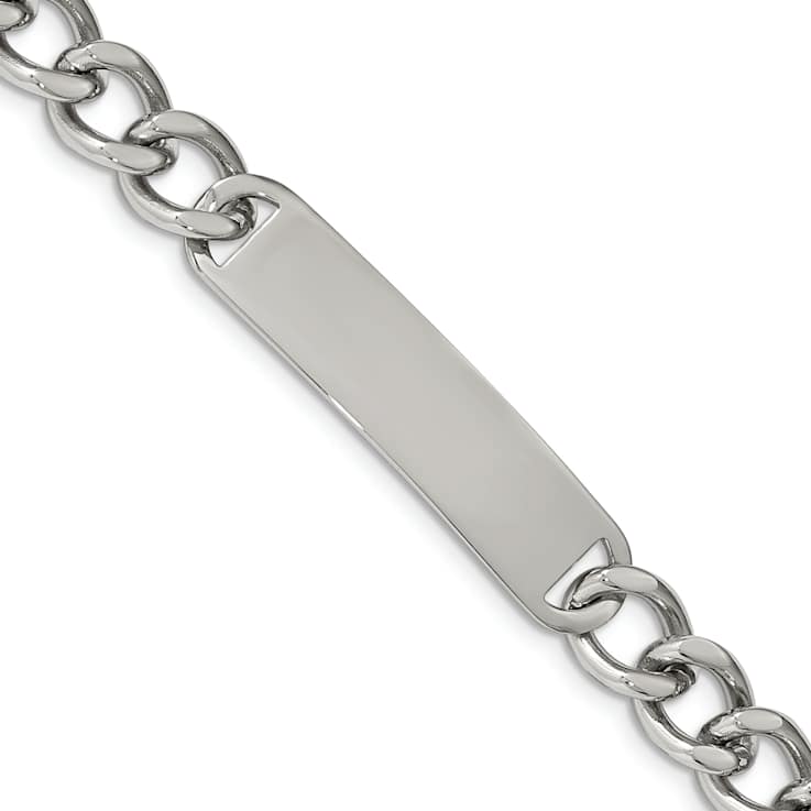Stainless Steel Polished 8.5 Inch ID Bracelet