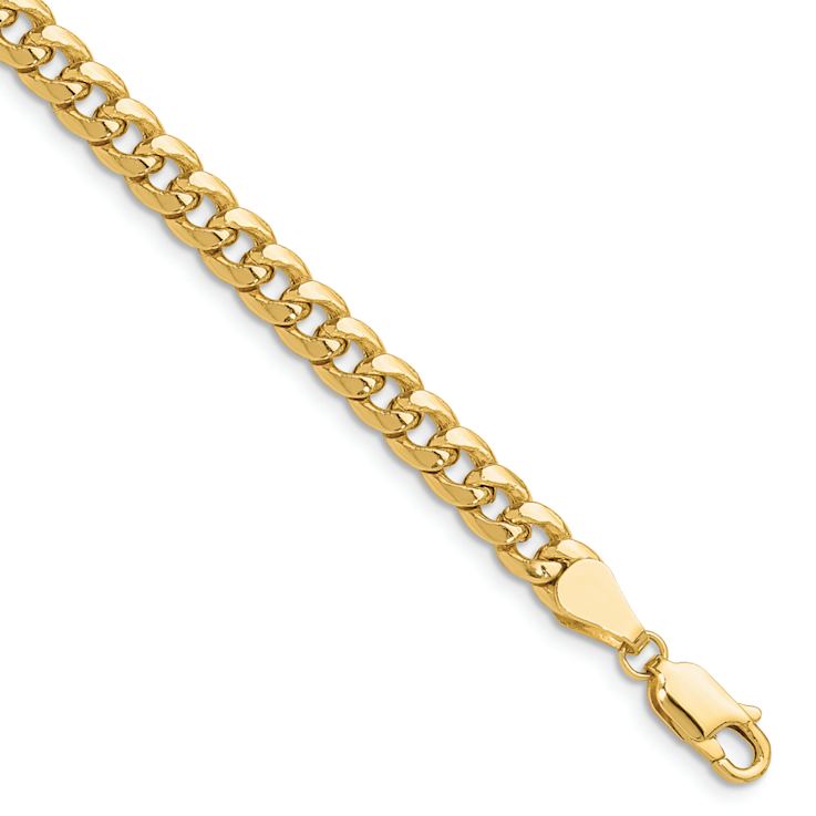 14k Yellow Gold 5.25mm Miami Cuban Link 20 Inch Chain