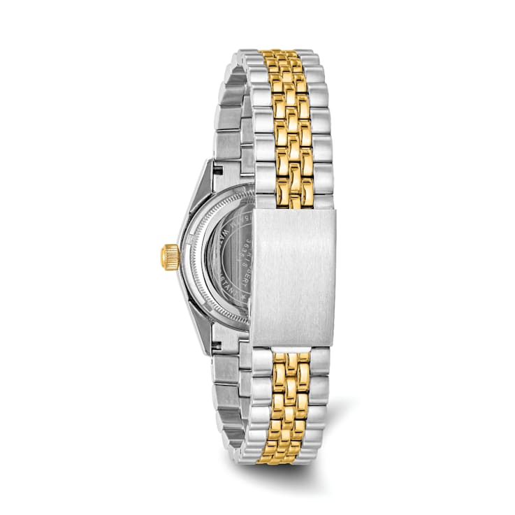 Men's Charles Hubert IP-plated Two-tone Gold-tone Dial Watch