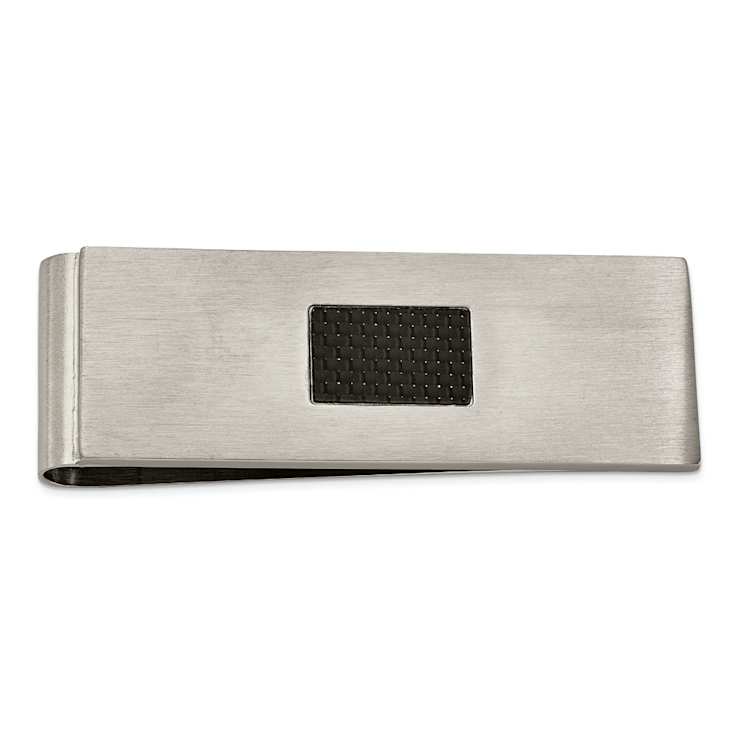 Stainless Steel Brushed Black Carbon Fiber Inlay 4-piece Boxed Set