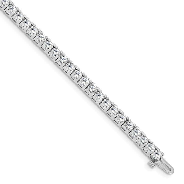 14K White Gold Lab Grown Diamond VS/SI GH, Tennis Bracelet