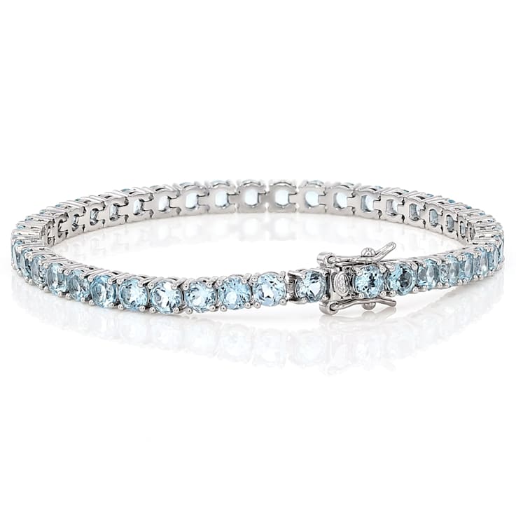 Sky Blue Topaz Tennis Bracelet