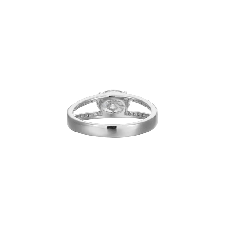 White Cubic Zirconia Platinum Over Sterling Silver Ring 2.28ctw