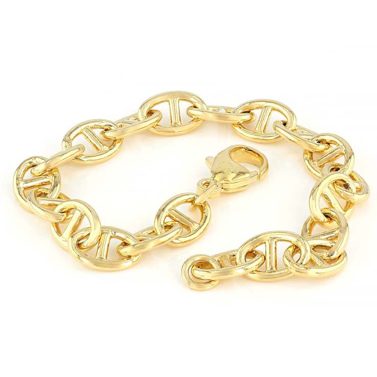 Mariner Link Bracelet In 18K Gold Over Bronze