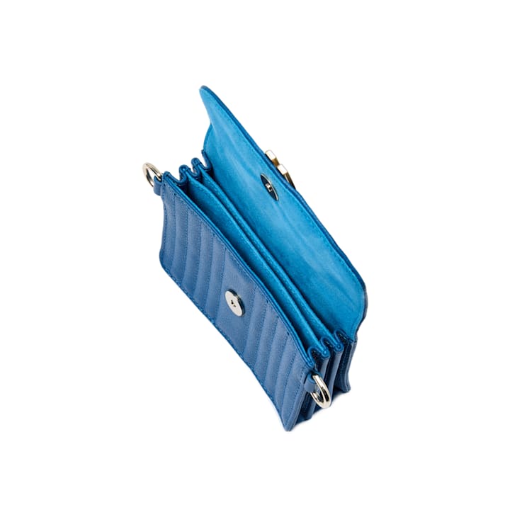 Mimi Blue Mini Bag with Wristlet