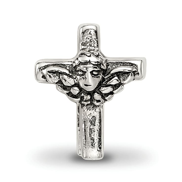 Sterling Silver Angel Cross Bead