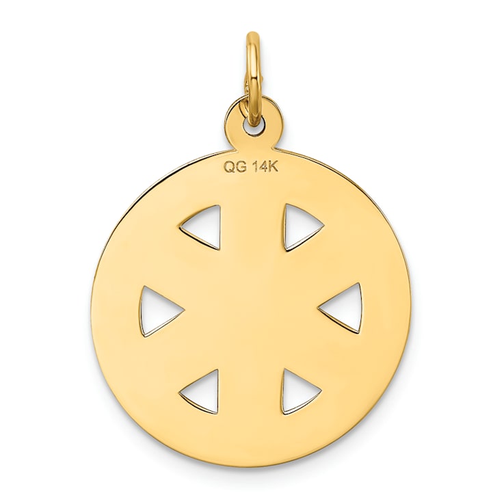 14k Yellow Gold Medium PARAMEDIC Medical Pendant