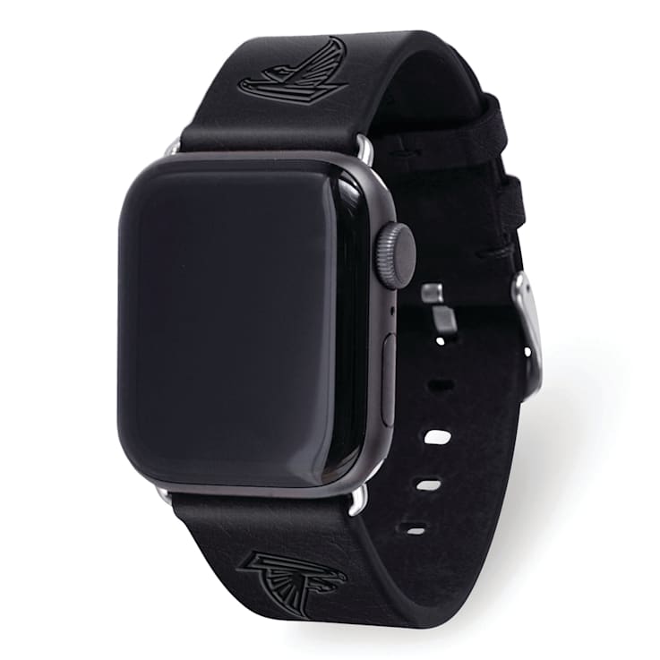 Gametime Atlanta Falcons Leather Band fits Apple Watch (42/44mm S/M
Black). Watch not included.