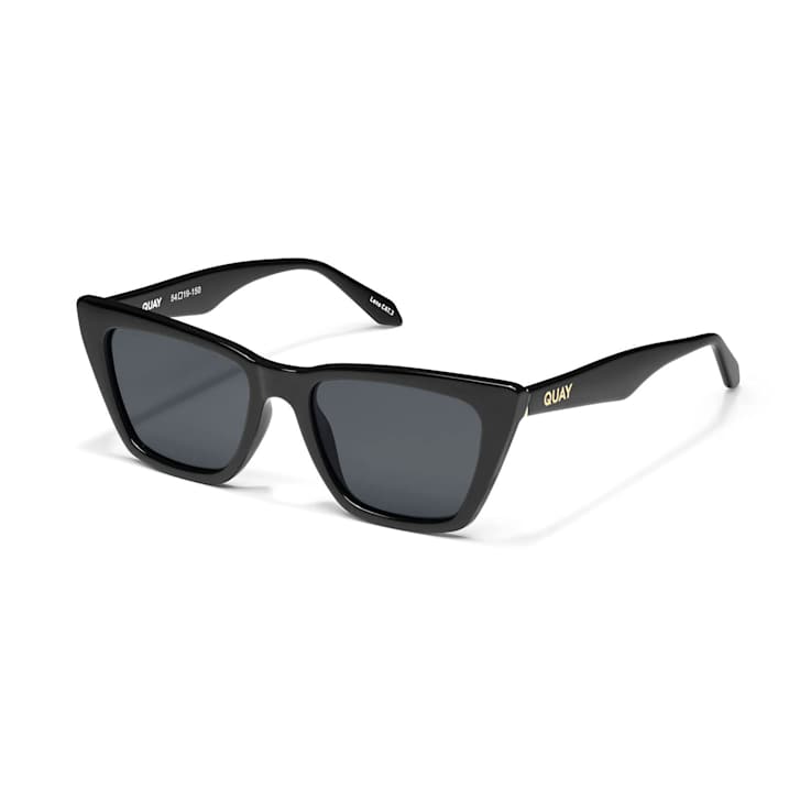 Quay Call the Shots Black Cat Eye Frame / Smoke Lenses Sunglasses