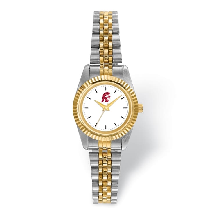 LogoArt University of Southern California Pro Two-tone Ladies Watch