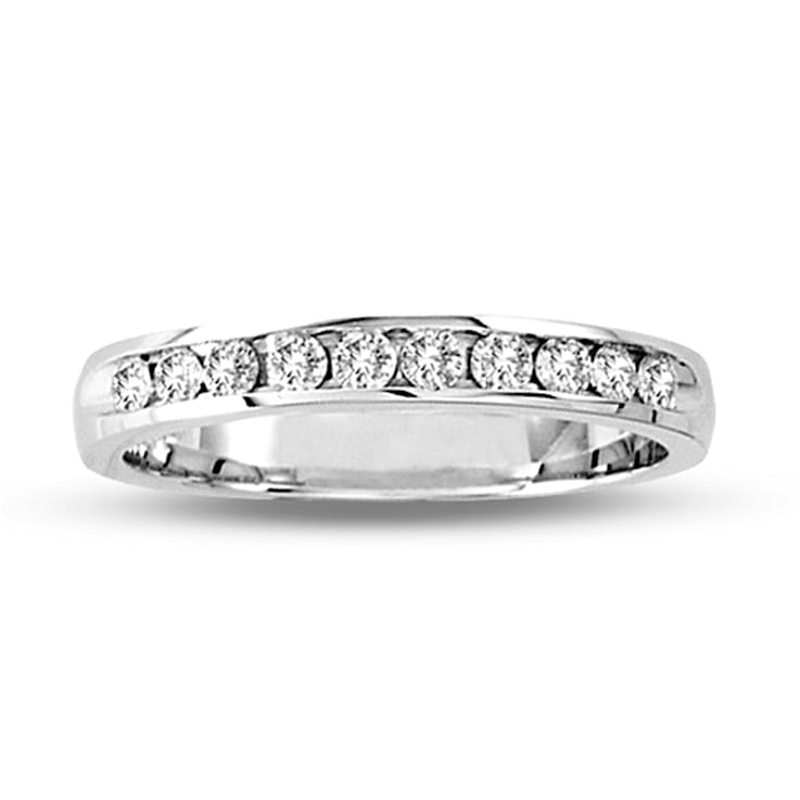 0.20ctw Diamond Channel Set Wedding Band in 14k White Gold