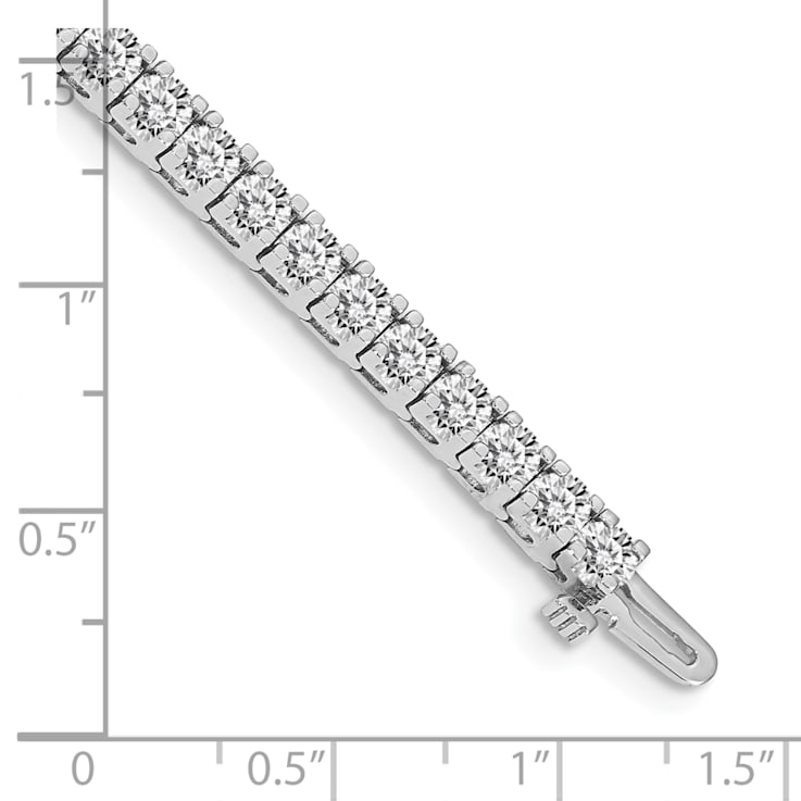 14K White Gold Lab Grown Diamond VS/SI GH, Tennis Bracelet