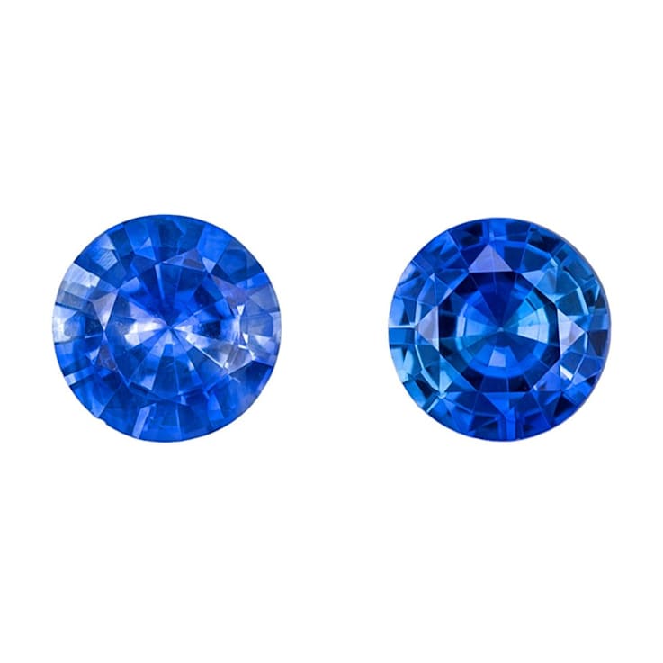 Sapphire 4mm Round Matched Pair 0.63ctw
