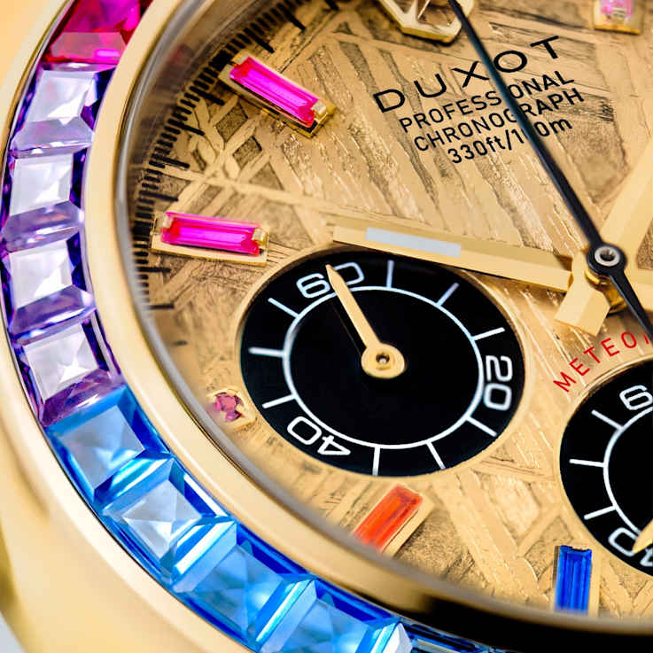 Duxot Accelero Meteorite Chronograph Yellow Dial Yellow Stainless Steel
Band Limited Edition Watch