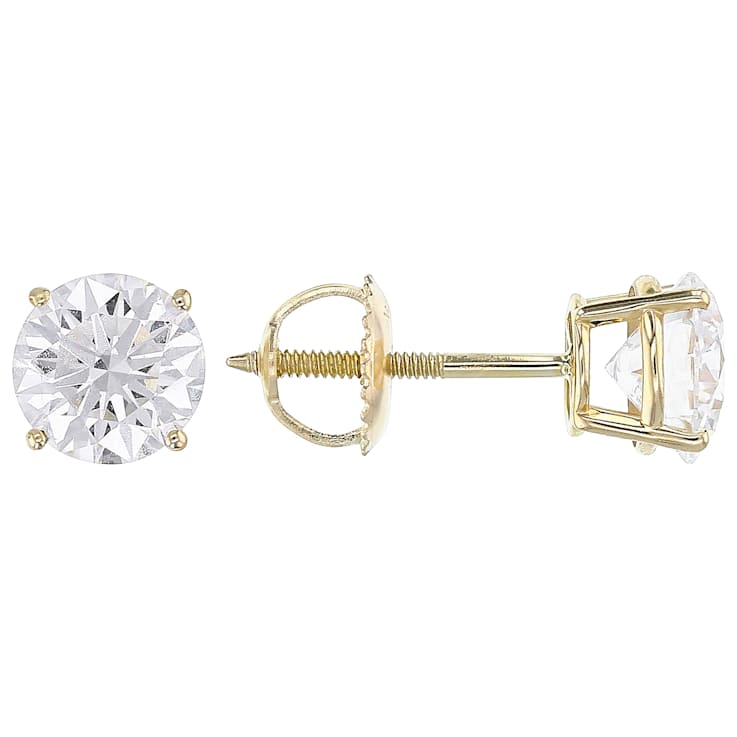 Lab-Grown Diamond Stud Earrings In 10K Gold 2.00ctw