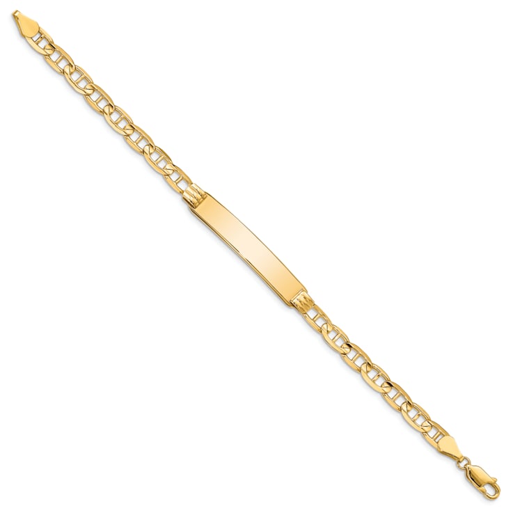 14k Yellow Gold Mariner Link ID Bracelet