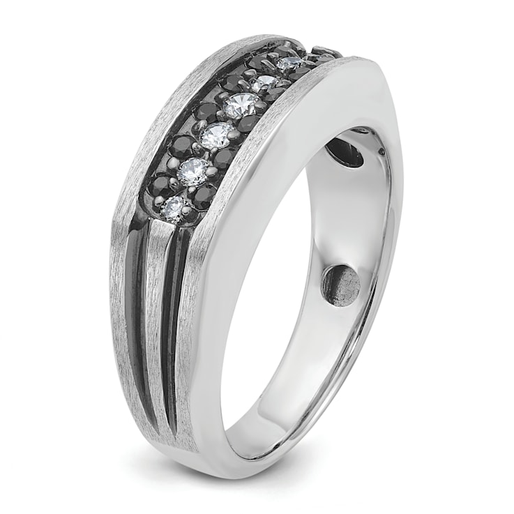 Matte Wedding Ring with Black Rhodium | Everett | Brilliant Earth
