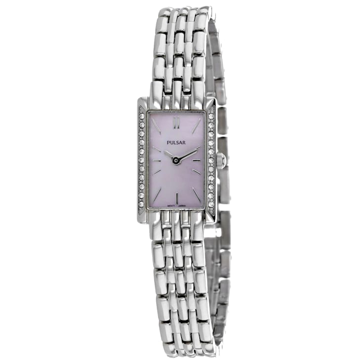 Pulsar Women s Classic Mother Of Pearl Dial Stainless Steel Watch 12BHHA
