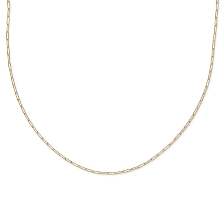 14K Yellow Gold Polished Fancy Link Necklace