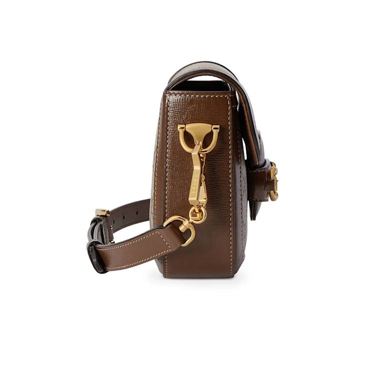 Gucci Horsebit 1955 Mini Shoulder Bag in Brown - 122ZVA