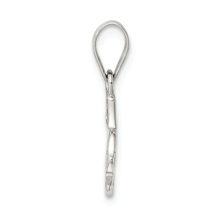 Sterling Silver Polished Bunny Pendant