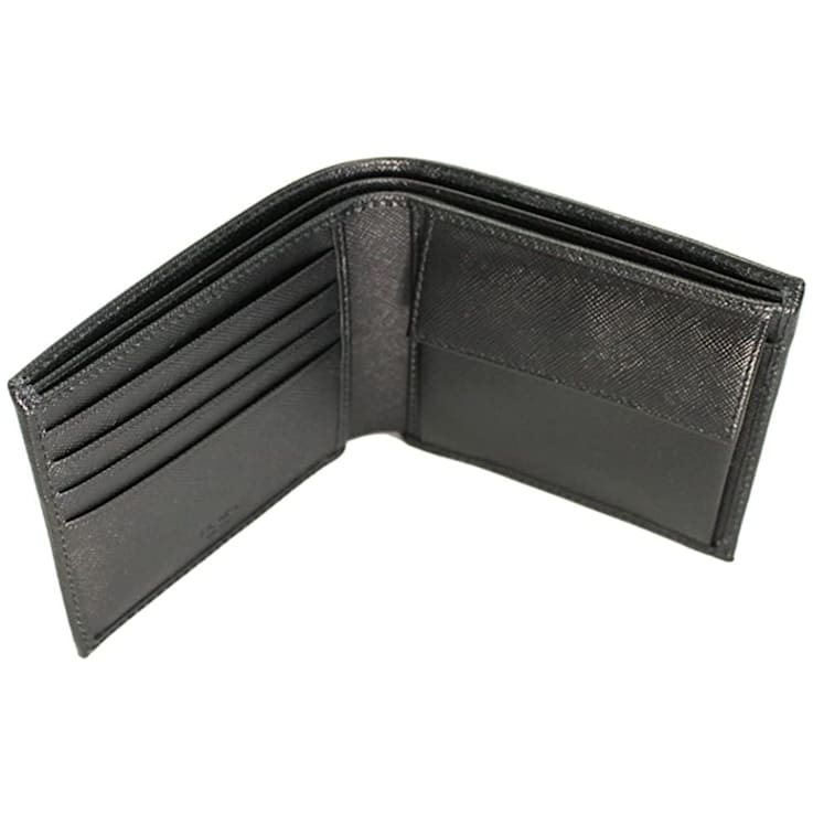 送料込み【PRADA】プラダ BLACK SAFFIANO BIFOLD WALLET Prada Saffiano bi-fold Wallet | Black | FARFETCH