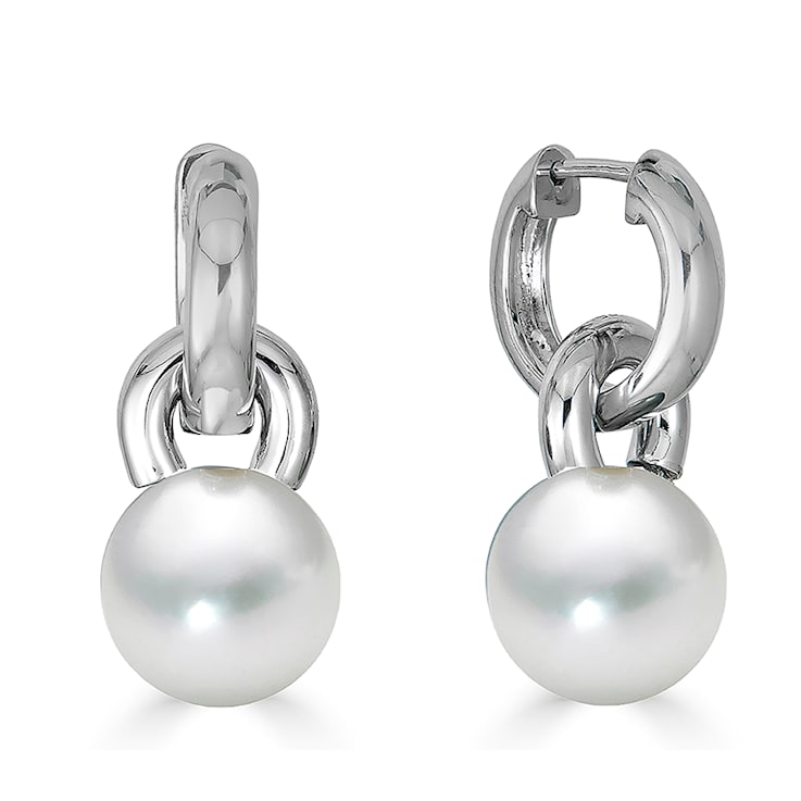 14KW Interchangeable 10mm Cultured Pearl Earrings