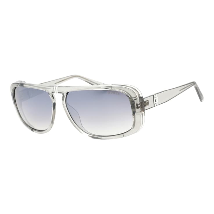 Guess Grey Frame / Smoke Mirror Lenses Sunglasses