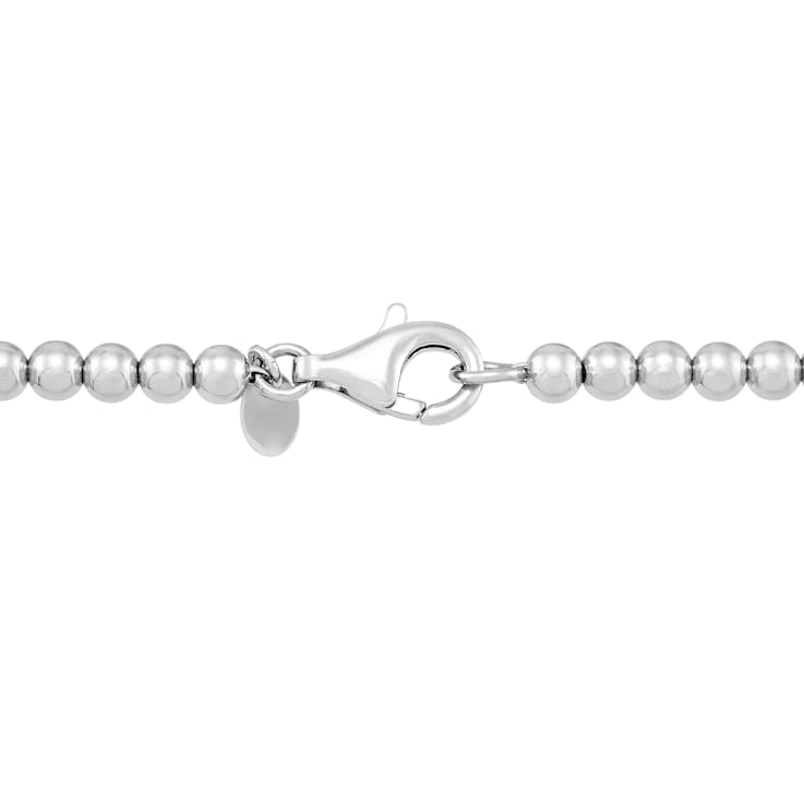 13-14mm Round White Freshwater Pearl Sterling Silver Graduated Beaded Necklace