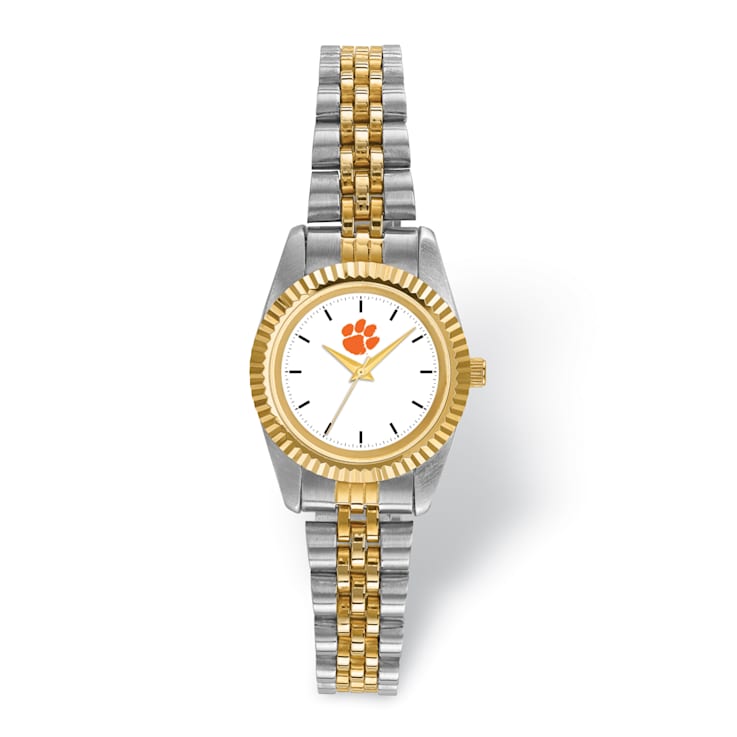 LogoArt Clemson University Pro Two-tone Ladies Watch