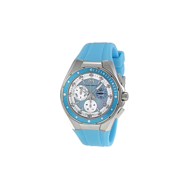 Technomarine Women's Blue Mother of Pearl Dial Blue Silicone Strap
Chronograph Watch