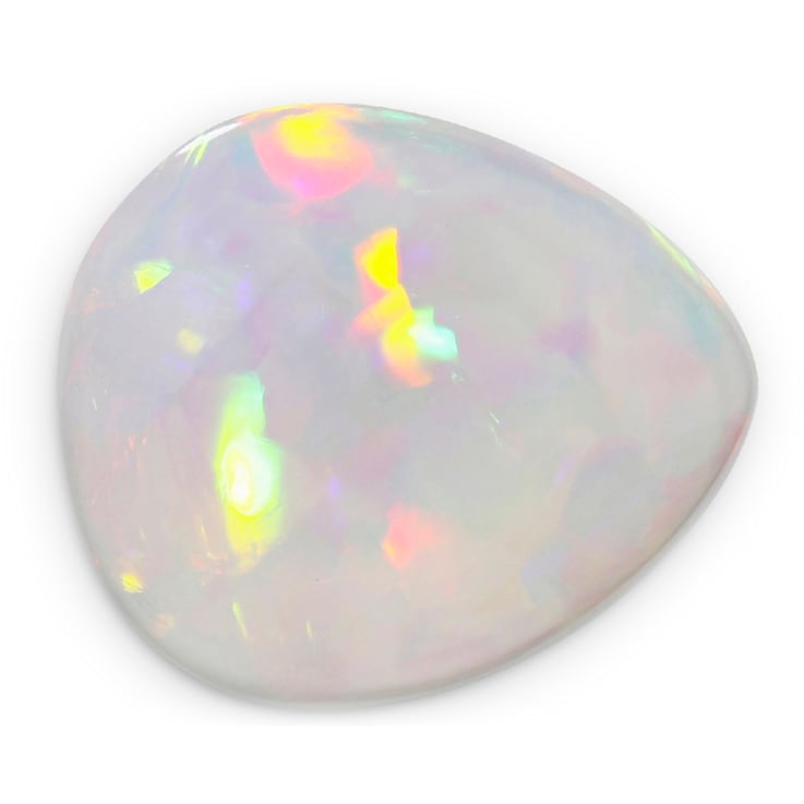 Ethiopian Opal 16.8x14.6mm Pear Shape Cabochon 11.57ct