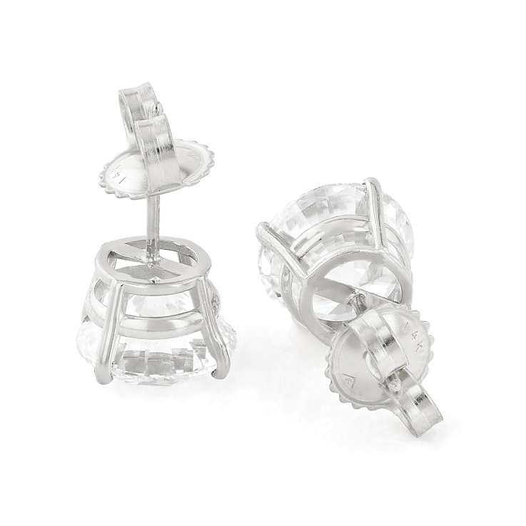 Lab-Grown Diamond Stud Earrings In 14K White Gold 5.00ctw