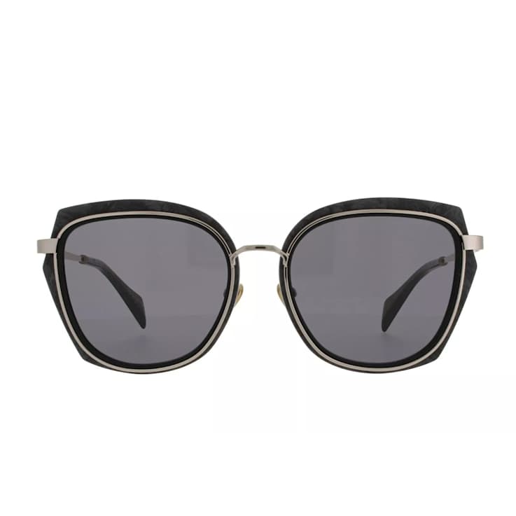 Yohji Yamamoto Black Oversize Frame / Gray Lenses Sunglasses