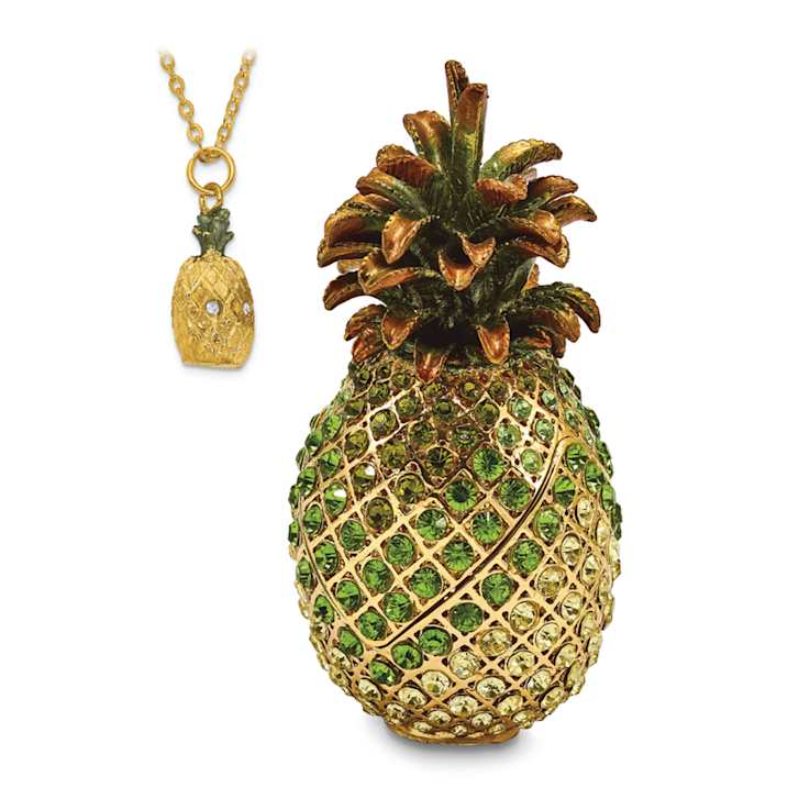 ALL WELCOME Crystal Pineapple Trinket Box