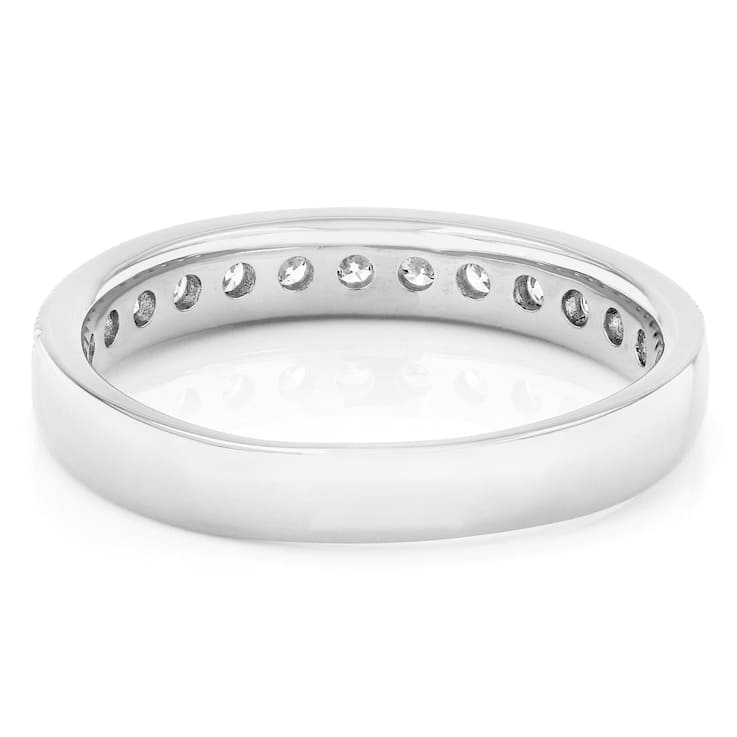 Lab-Grown Diamond Band Ring In Sterling Silver 0.50ctw