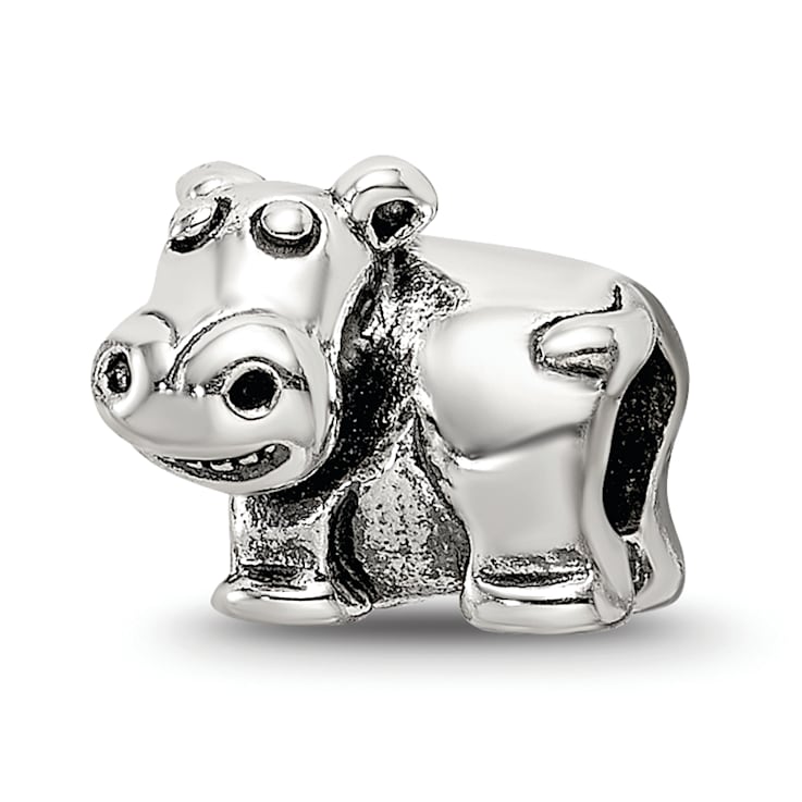Sterling Silver Hippo Bead