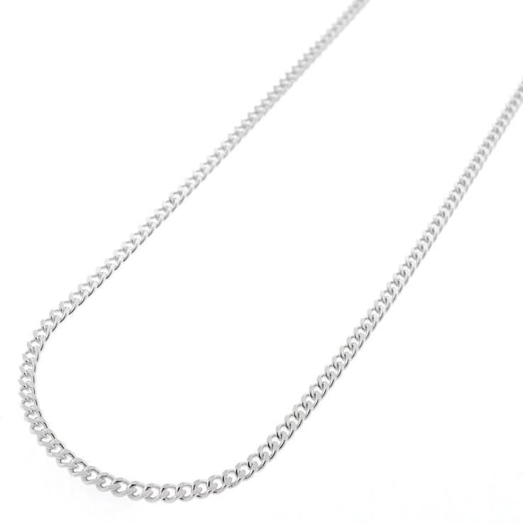 Sterling Silver Cuban 2MM Link Necklace