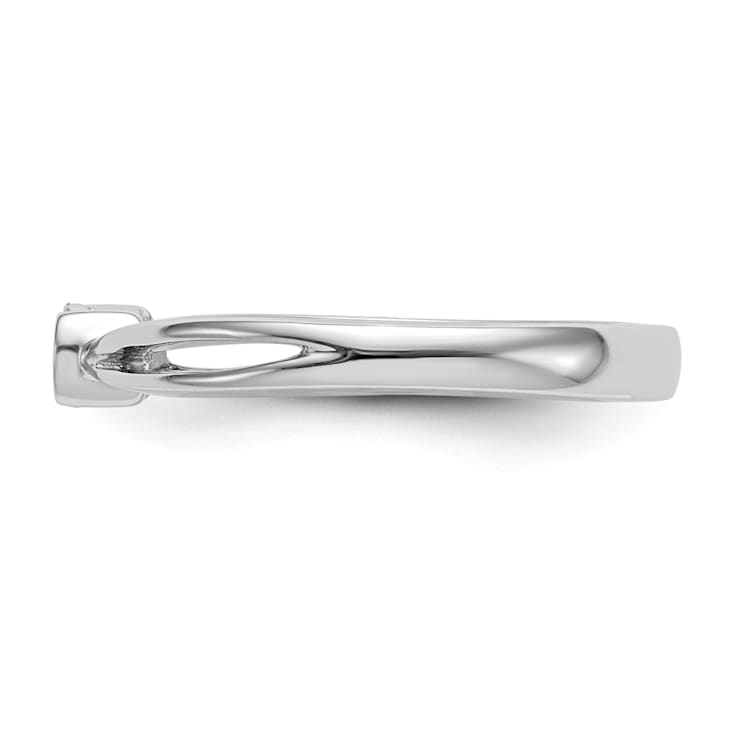 Rhodium Over 14K White Gold First Promise Diamond Promise/Engagement Ring