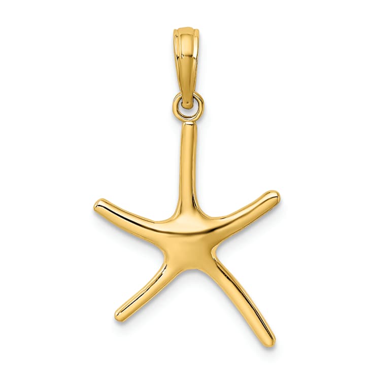 10K Yellow Gold Dancing Starfish Charm