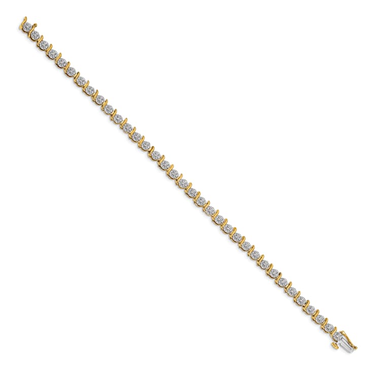 14k Yellow Gold and 14k White Gold with Rhodium over 14k Yellow Gold
Diamond Bracelet