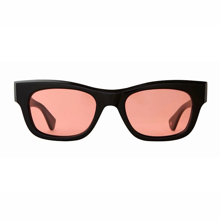 Garrett Leight Woz Black Cat Eye Frame / Sweetwater Lenses Sunglasses