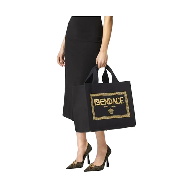 【関税&送料込】Versace Borsa 関税込】 VERSACE キャンバス トートバッグ (VERSACE/トート