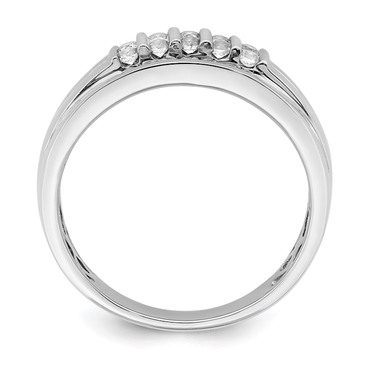 10K White Gold Lab Grown Diamond VS/SI GH, Men's Ring