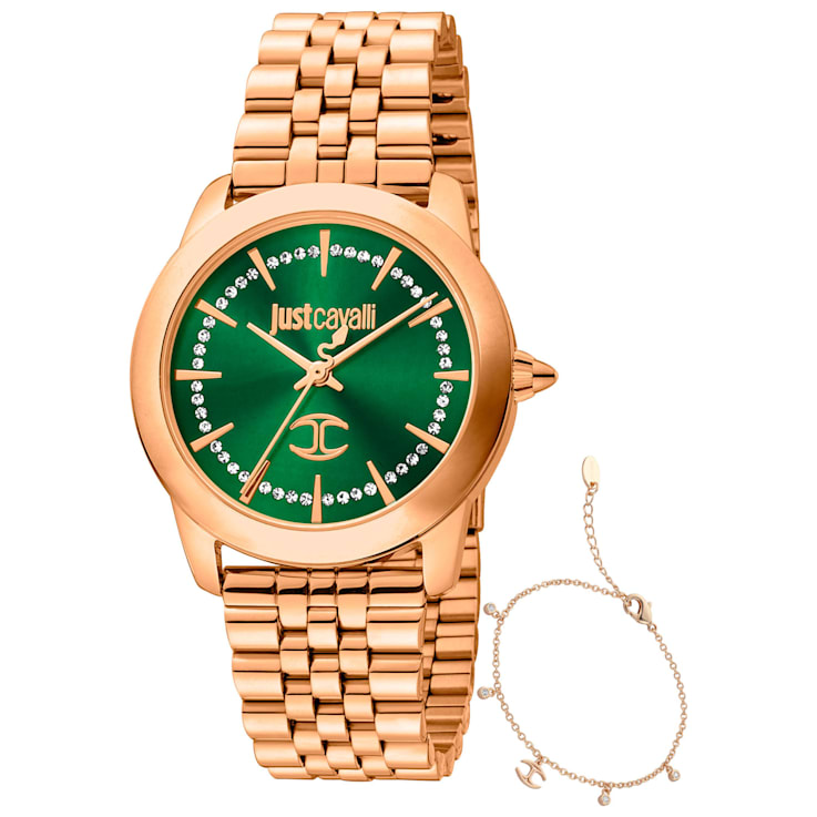 Just cavalli 2025 green watch